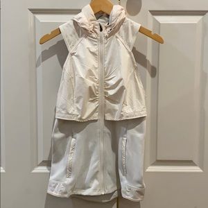 Cream lululemon vest